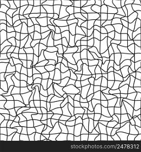 Ceformed mes grid, tangled maze, background tangled lines hreads deformation