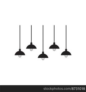 Ceiling L&Icon, Home Ceiling Hanging Lighting L&Vector Art Illustration