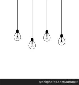 Ceiling Lamp Icon, Home Ceiling Hanging Lighting Lamp Vector Art Illustration