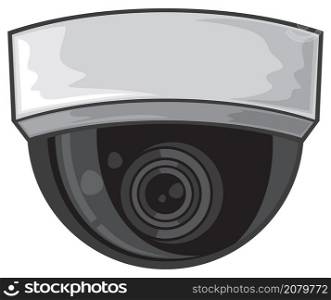 Ceiling surveillance camera vector illustration
