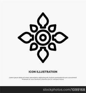 Celebrate, Decorate, Decoration, Diwali, Hindu, Holi Line Icon Vector
