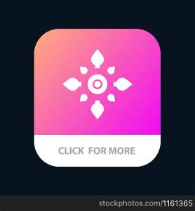 Celebrate, Decorate, Decoration, Diwali, Hindu, Holi Mobile App Button. Android and IOS Glyph Version