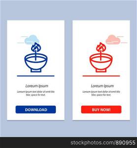 Celebrate, Deepam, Deepavali, Diwali, Festival, Lamp, Light Blue and Red Download and Buy Now web Widget Card Template