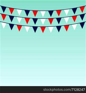Celebrate flags set. Vector holidays illustration. Eps10. Celebrate flags set