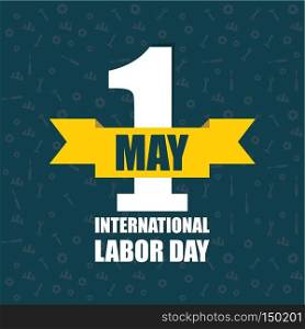 Celebrating labour day design with typography vector