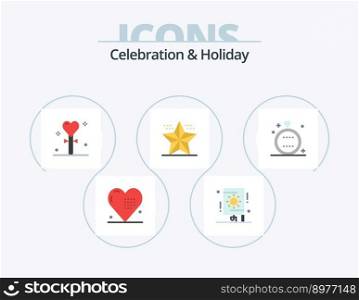 Celebration and Holiday Flat Icon Pack 5 Icon Design. holiday. christmas. party. celebration. holiday