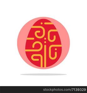 Celebration, Decoration, Easter, Egg, Holiday Abstract Circle Background Flat color Icon