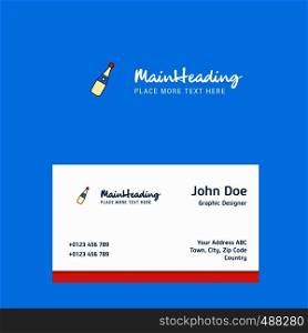 Celebration drink logo Design with business card template. Elegant corporate identity. - Vector