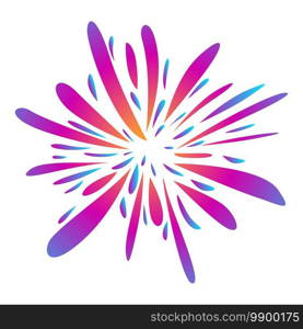 Celebration firework icon. Cartoon of celebration firework vector icon for web design isolated on white background. Celebration firework icon, cartoon style