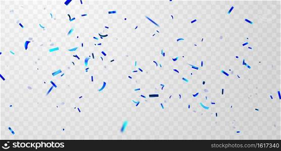 Celebration party banner with blue confetti background. Sale Vector illustration. Grand Opening Card luxury greeting rich. ribbons. luxury greeting rich card.