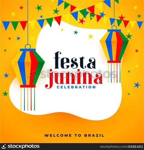 celebration poster of festa junina brazil festival event