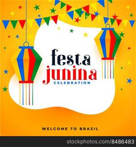 celebration poster of festa junina brazil festival event