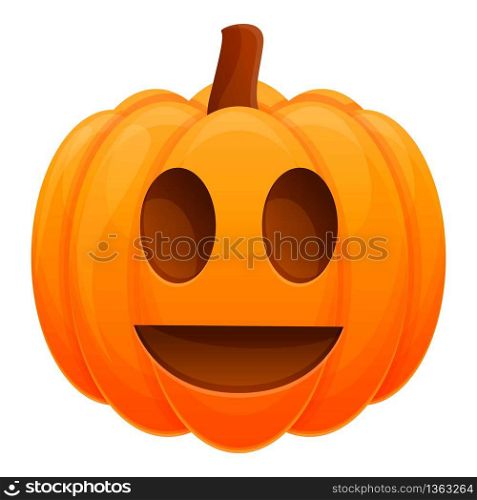 Celebration pumpkin icon. Cartoon of celebration pumpkin vector icon for web design isolated on white background. Celebration pumpkin icon, cartoon style