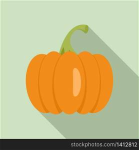 Celebration pumpkin icon. Flat illustration of celebration pumpkin vector icon for web design. Celebration pumpkin icon, flat style