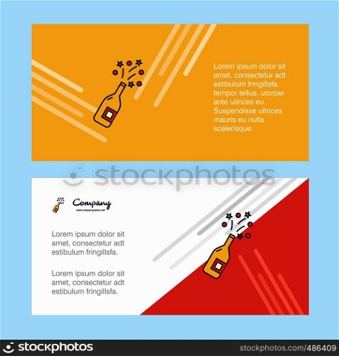 Celebrations drink abstract corporate business banner template, horizontal advertising business banner.