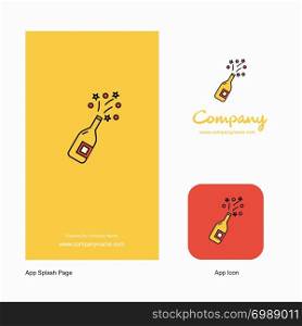 Celebrations drink Company Logo App Icon and Splash Page Design. Creative Business App Design Elements