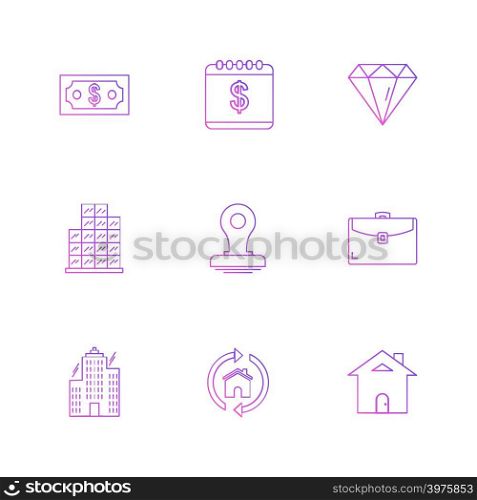 celender , dollar, target, watch , graph , mouse , stamp , navigation , message , icon, vector, design, flat, collection, style, creative, icons