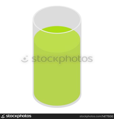 Celery juice icon. Isometric of celery juice vector icon for web design isolated on white background. Celery juice icon, isometric style