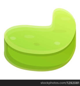 Celery slice icon. Cartoon of celery slice vector icon for web design isolated on white background. Celery slice icon, cartoon style