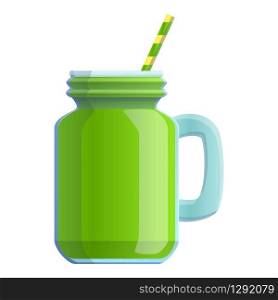 Celery smoothie icon. Cartoon of celery smoothie vector icon for web design isolated on white background. Celery smoothie icon, cartoon style
