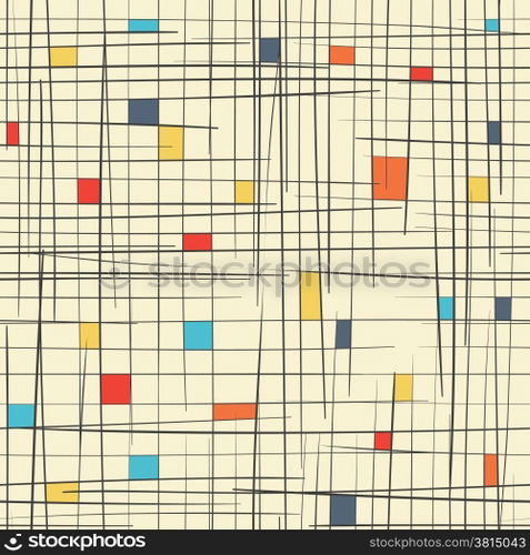 Cell abstract seamless pattern. Vector