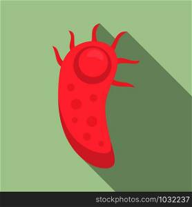 Cell bacteria icon. Flat illustration of cell bacteria vector icon for web design. Cell bacteria icon, flat style