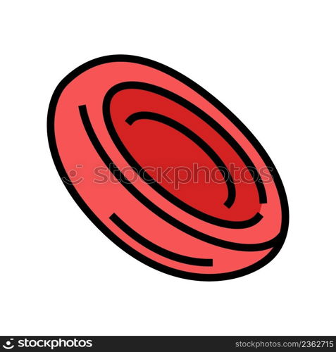 cell blood color icon vector. cell blood sign. isolated symbol illustration. cell blood color icon vector illustration