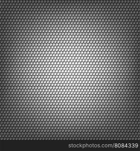 Cell metal backdrop. Technology background with perforated circles. Vector illustration. Technology background perforated circles