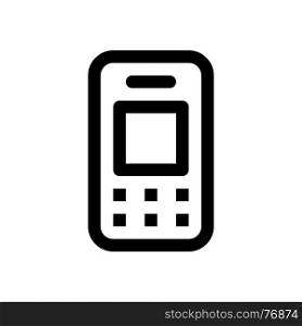 cell phone, icon on isolated background