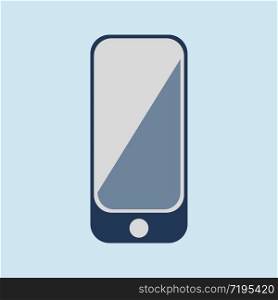 Cell phone icon vector in simple flat design