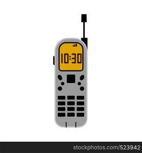 Cell phone technology screen flat symbol vector icon. Business telephone device blank gadget flat concept