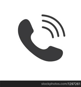 Cell phone vector icon. Telephone call icon. Ringing phone icon. Modern icon cell phone. Cell phone icons for web design