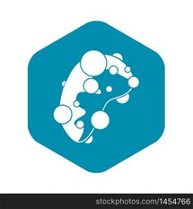 Cell virus icon. Simple illustration of cell virus vector icon for web. Cell virus icon, simple style