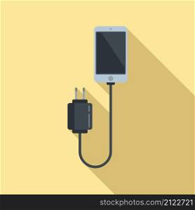 Cellphone charger icon flat vector. Phone battery. Cell mobile. Cellphone charger icon flat vector. Phone battery