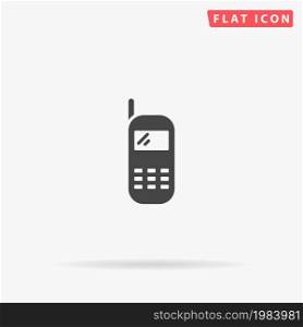 Cellphone flat vector icon. Hand drawn style design illustrations.. Cellphone flat vector icon