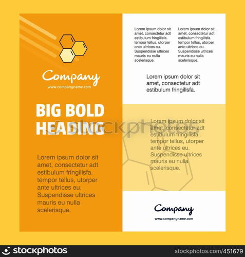 Cells Business Company Poster Template. with place for text and images. vector background