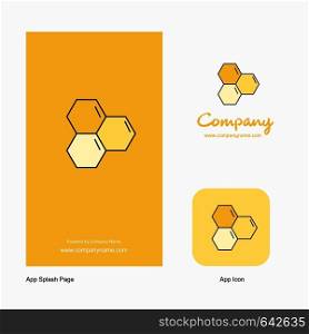 Cells Company Logo App Icon and Splash Page Design. Creative Business App Design Elements
