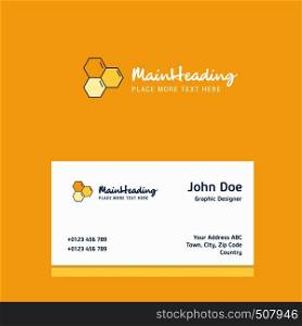 Cells logo Design with business card template. Elegant corporate identity. - Vector