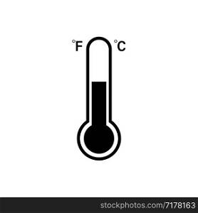 Celsius and Fahrenheit Thermometer icon. Vector icon. Eps10. Celsius and Fahrenheit Thermometer icon. Vector icon