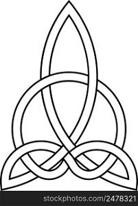 Celtic knot harmony carving triquetra carved knot irish