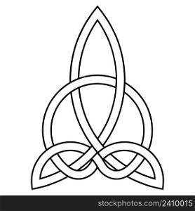 Celtic knot of harmony carving triquetra carved knot irish home scottish heritage celtic goddess