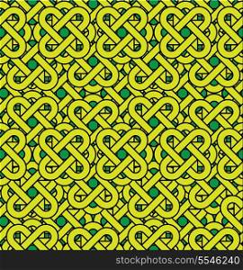 Celtic seamless pattern. Abstract vintage geometric background.