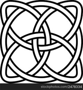 Celtic shamrock knot circle symbol Ireland symbol infinity longevity health