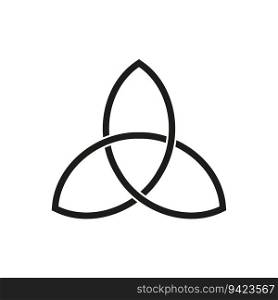 Celtic trinity knot symbol. Vector illustration. EPS 10. stock image.. Celtic trinity knot symbol. Vector illustration. EPS 10.