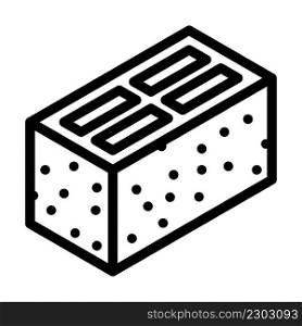 cement block line icon vector. cement block sign. isolated contour symbol black illustration. cement block line icon vector illustration