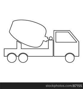Cement mixers truck icon .