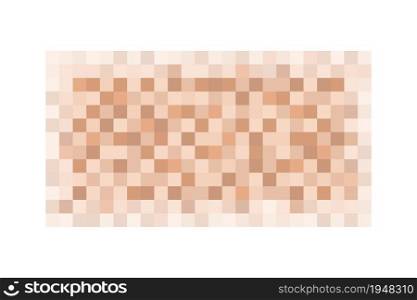 Censor blur effect texture for face or nude skin. Blurry pixel color censorship rectangle. Vector illustration isolated on white background.. Censor blur effect texture for face or nude skin. Blurry pixel color censorship rectangle. Vector illustration isolated on white background