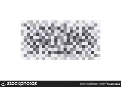 Censor blur effect texture for face or nude skin. Blurry pixel transparent censorship rectangle. Vector illustration isolated on white background.. Censor blur effect texture for face or nude skin. Blurry pixel transparent censorship rectangle. Vector illustration isolated on white background