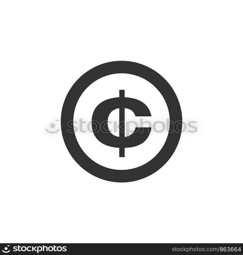 Cent Sign Logo Template Illustration Design. Vector EPS 10.