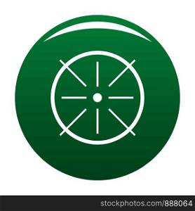 Center icon. Simple illustration of center vector icon for any design green. Center icon vector green